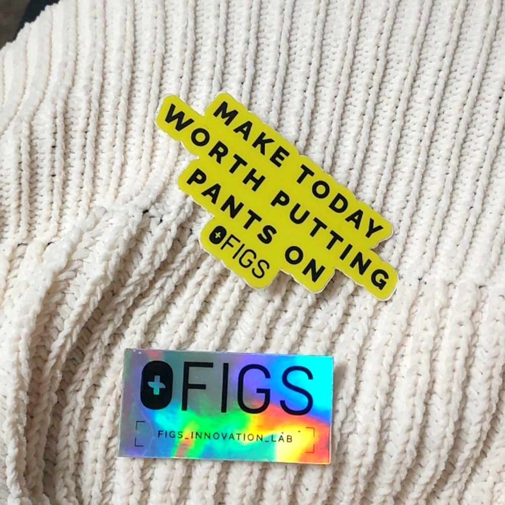 FIGS scrubs- set of 2 limited edition stickers